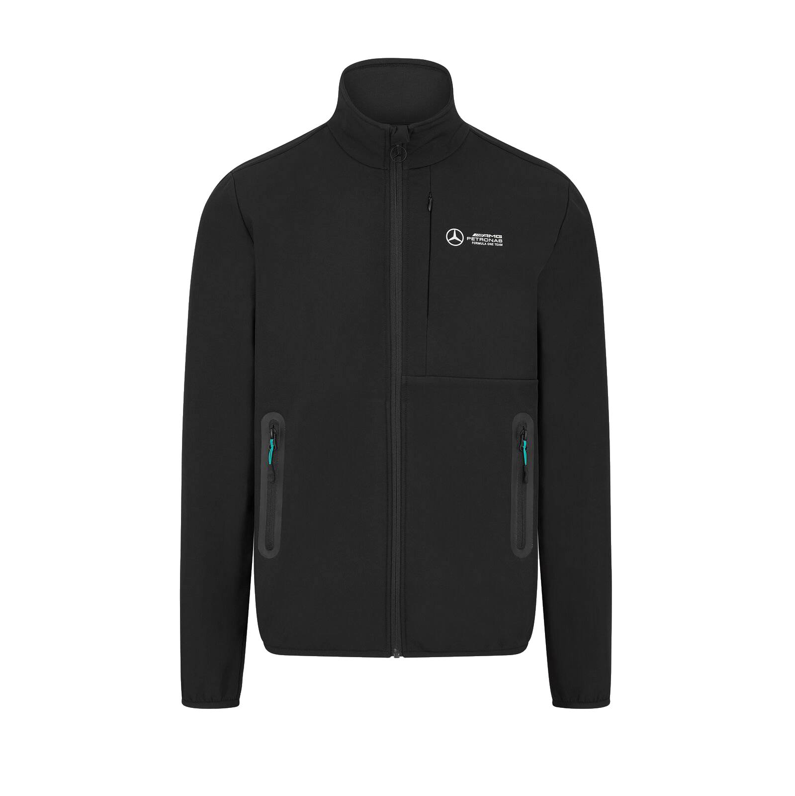 Mercedes AMG Petronas Softshelljacke "Basic" - schwarz