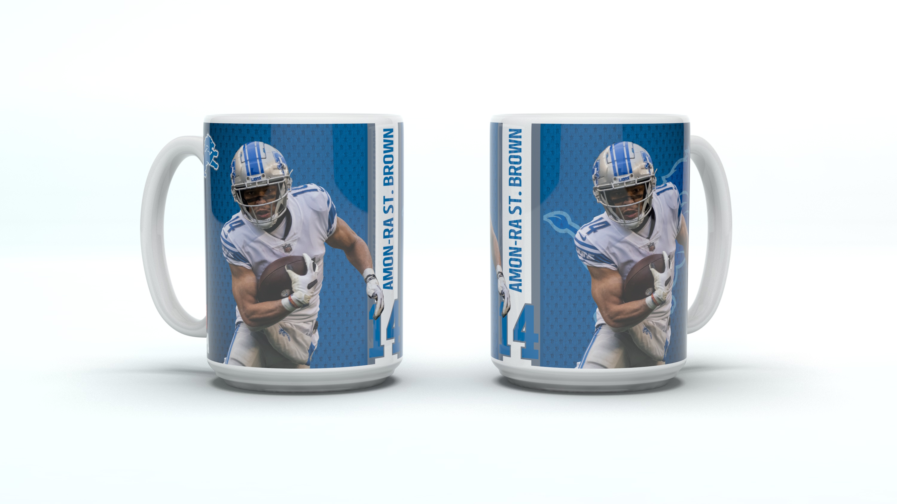 Detroit Lions Jumbo Mug Motion "ST. BROWN" 450ml