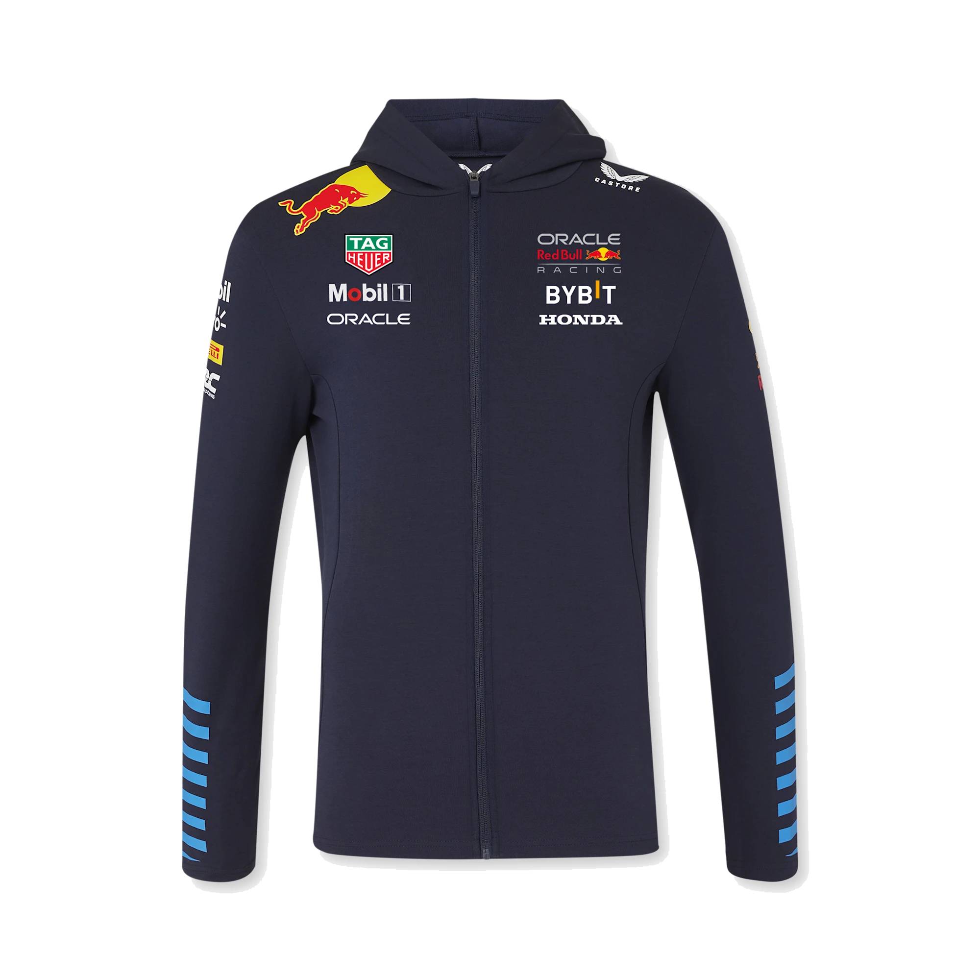 Red Bull Racing Kapuzensweatjacke "Teamline" - blau