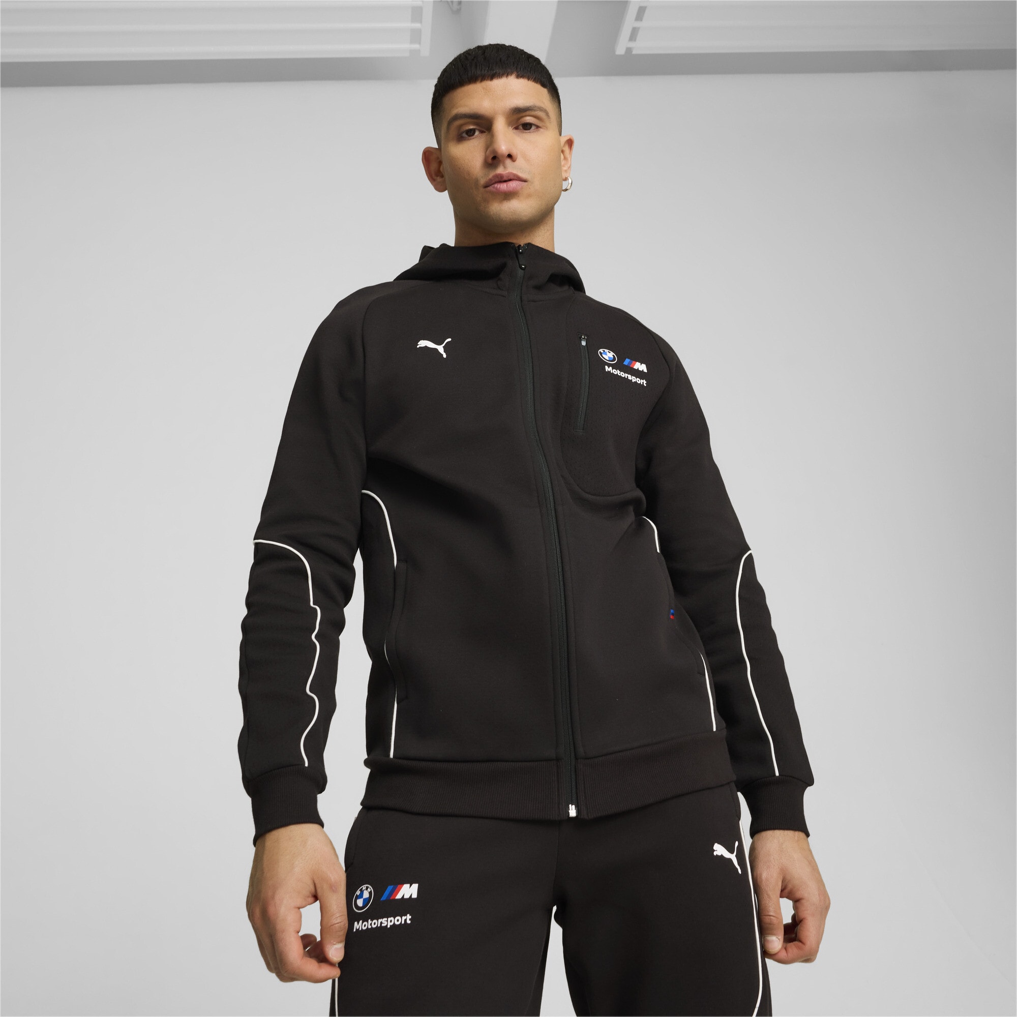 BMW Motorsport Puma Kapuzensweatjacke - schwarz