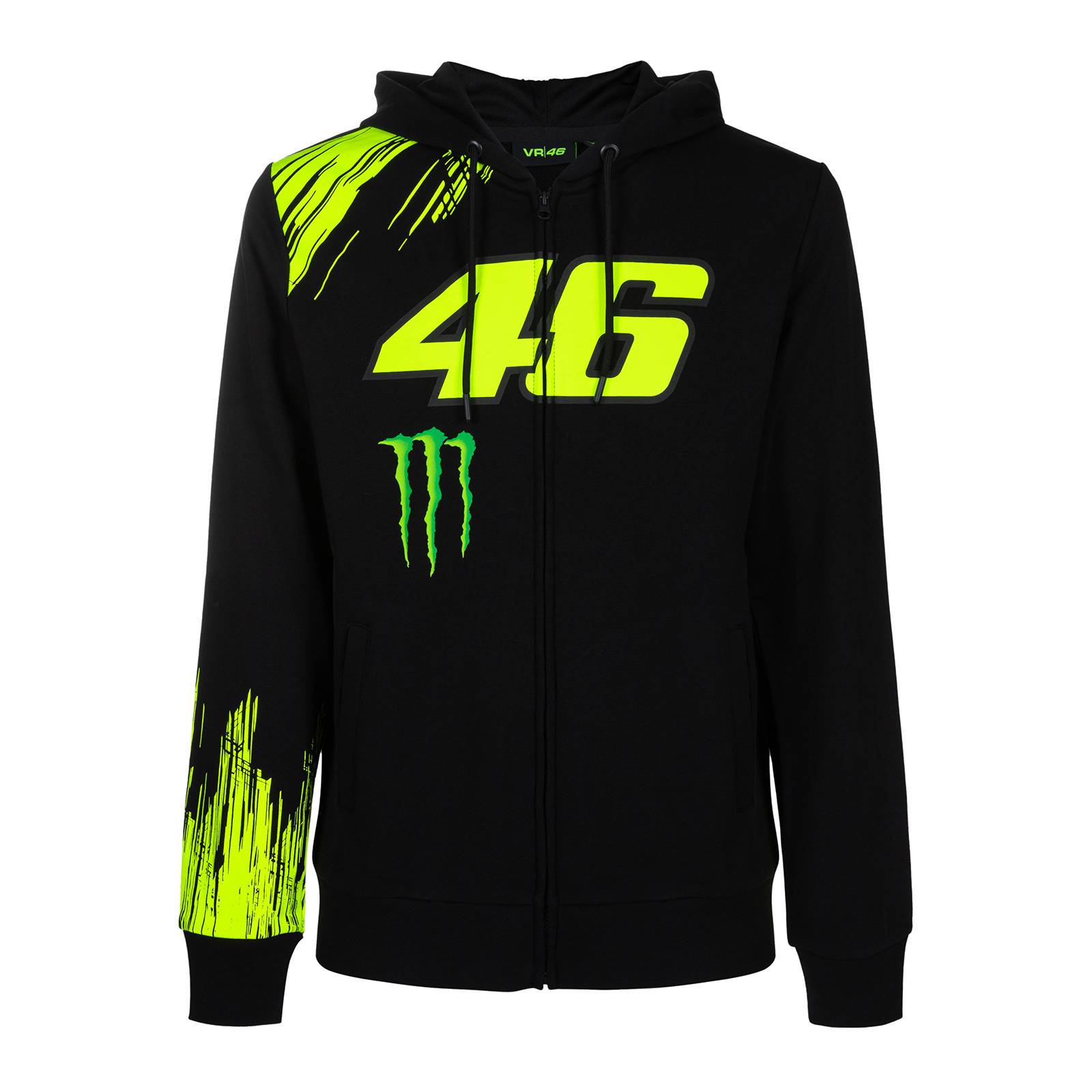 Valentino Rossi Monster Energy Kapuzensweatjacke "46" - schwarz