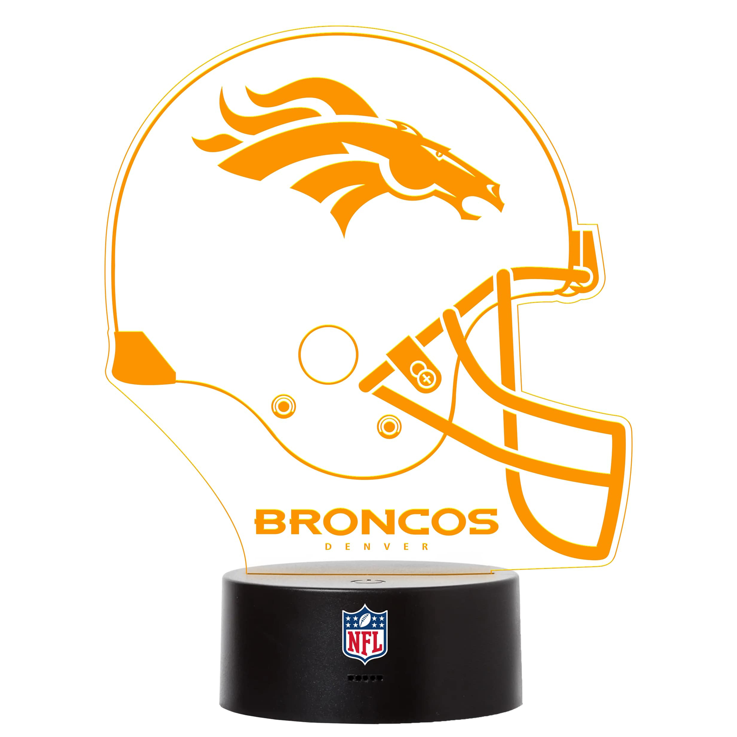 Denver Broncos LED-Licht HELM - mit Farbwechsel