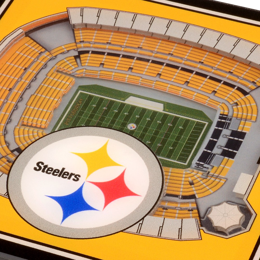 Pittsburgh Steelers 3DStadiumView Untersetzer 2er