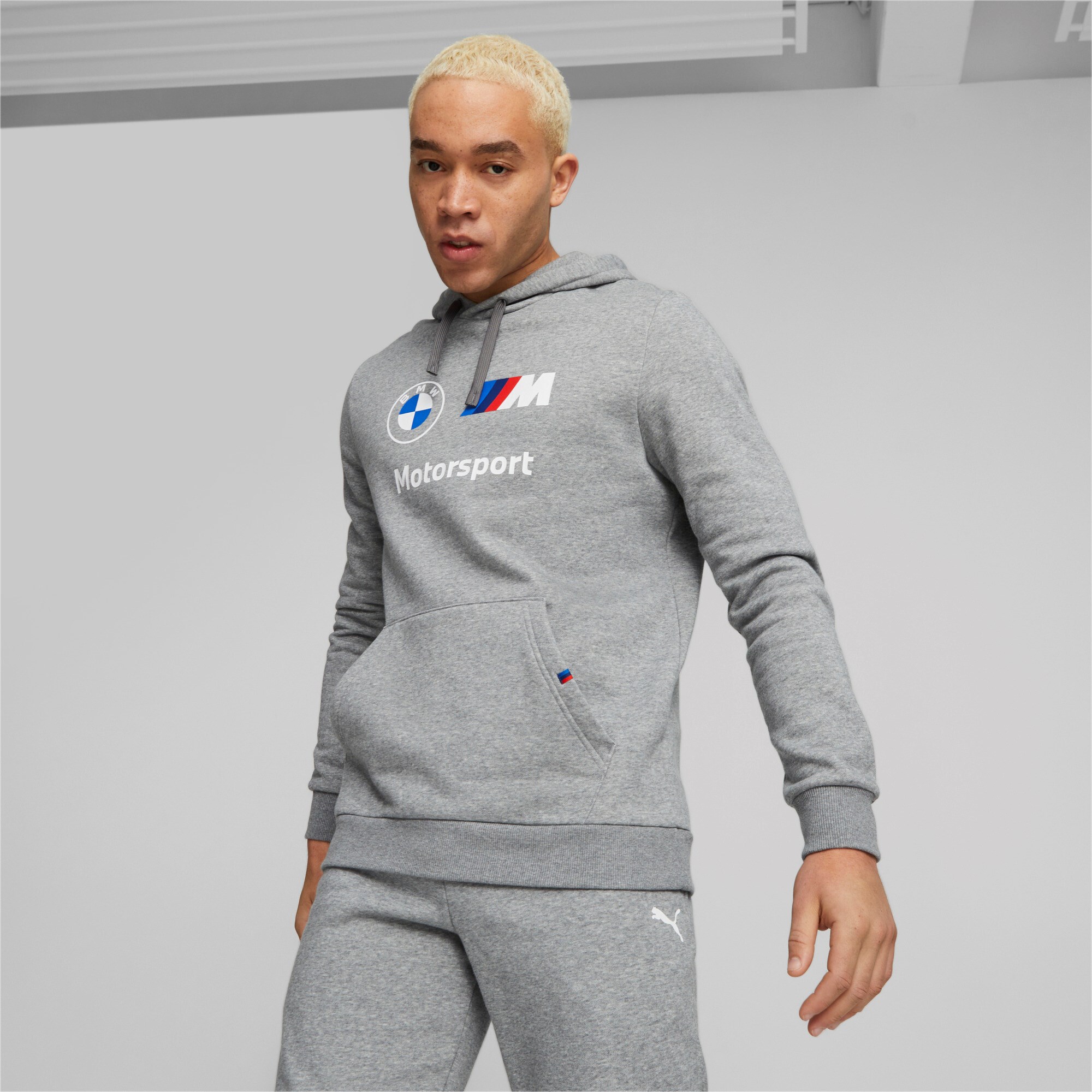 BMW Motorsport Puma Hoodie "Logo" - grau