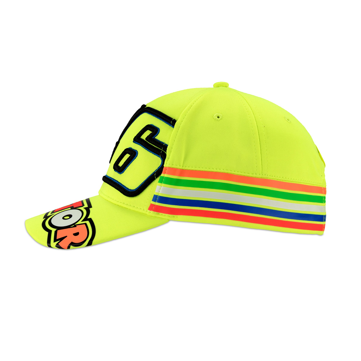 Valentino Rossi Cap "Stripes" - gelb