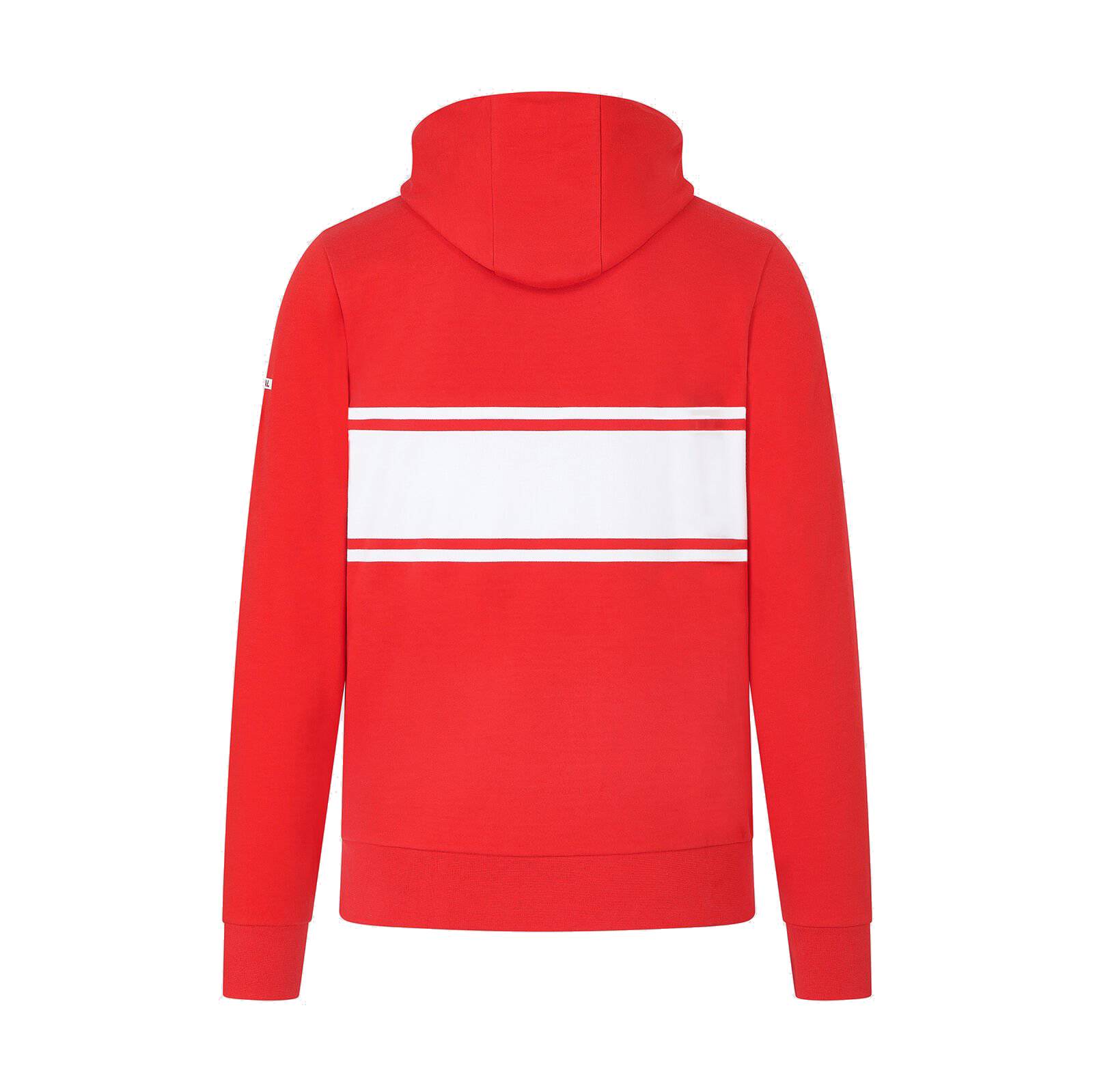 Aryton Senna Logo Kapuzenpullover "Patchwork" - rot