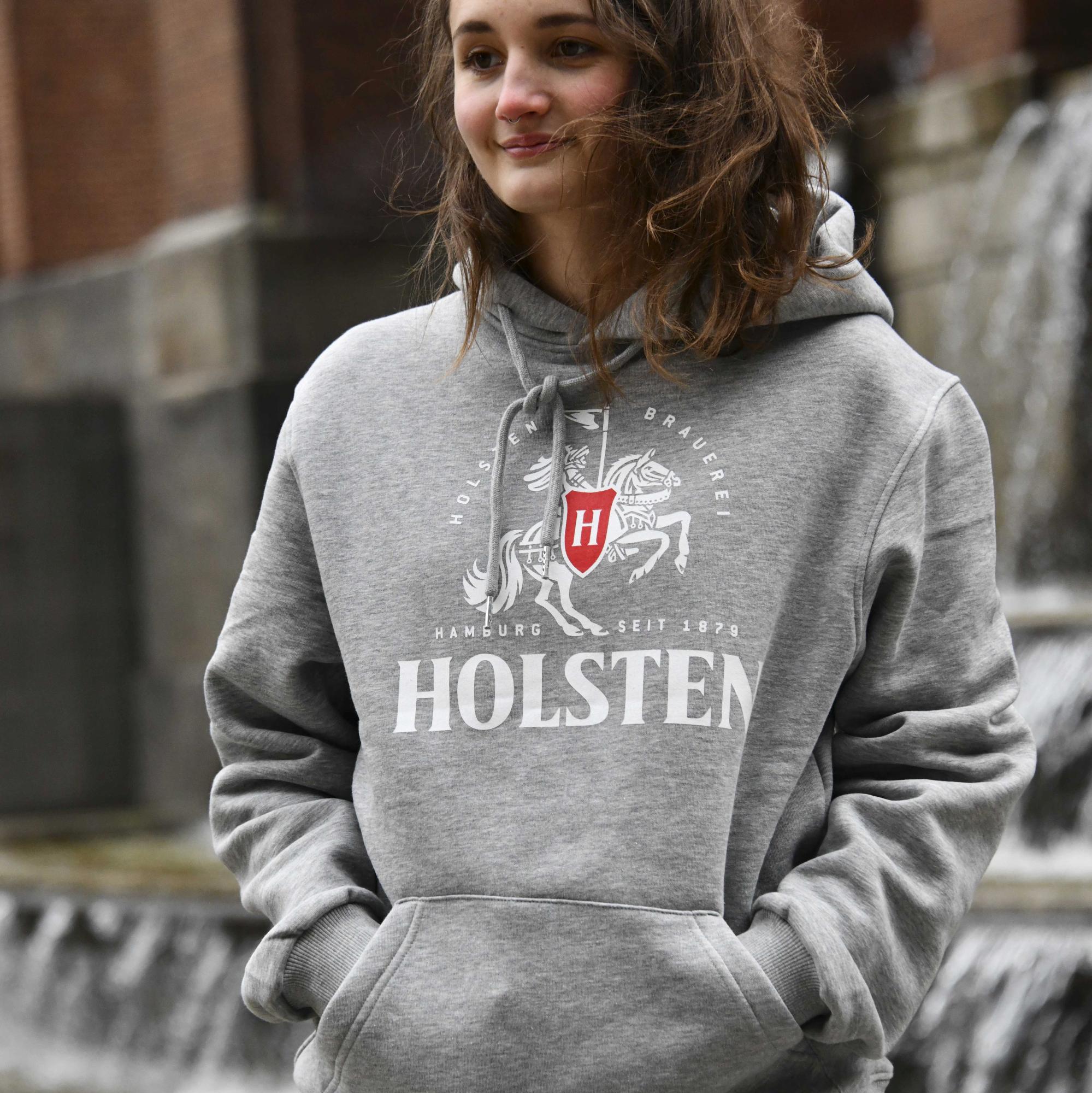 Holsten - Kapuzenpullover Holsten Ritter - grau