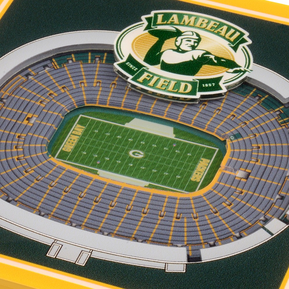 Green Bay Packers 3DStadiumView Untersetzer 2erSet