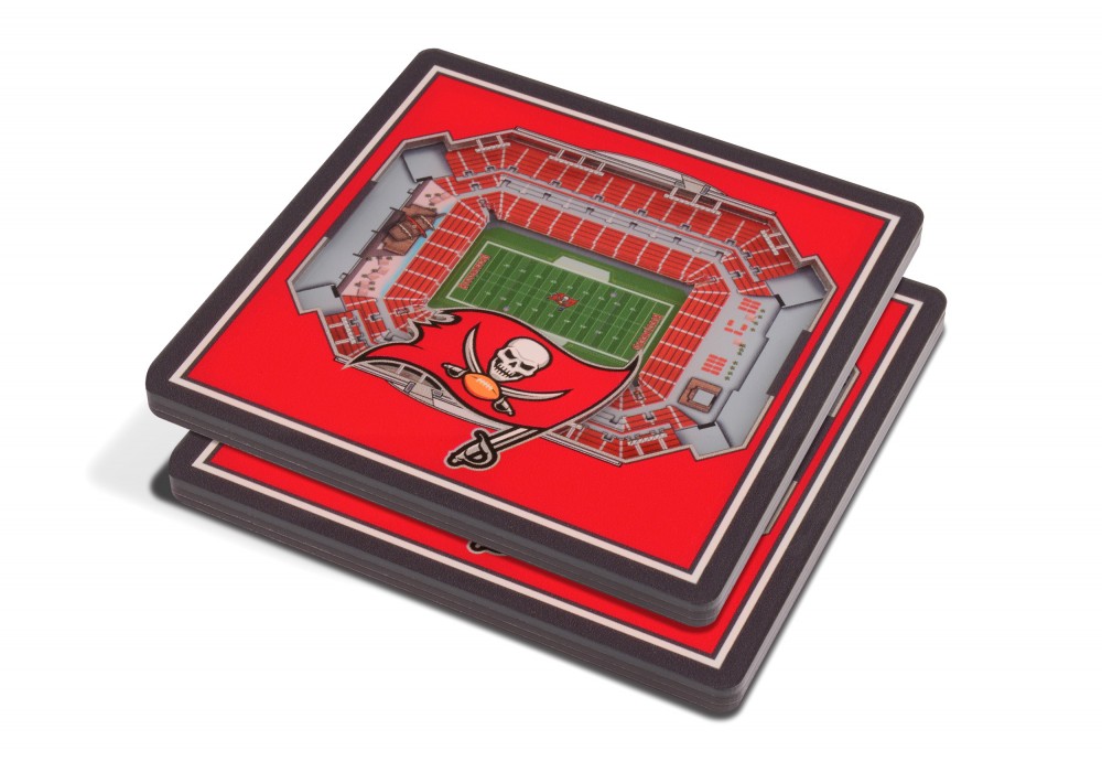 Tampa Bay Buccaneers 3DStadiumView Untersetzer 2er